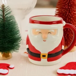 Mug en forme de Père Noël - 10,5 cm