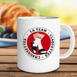 Mug "La Team Claquettes Chaussettes" - Collection Claquettes Chaussettes