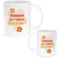 Mug "Maman je t'aime à la folie" - Collection Maman d'Amour