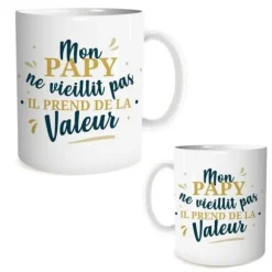 Mug - Mon papy ne vieillit pas, il prend de la valeur - Collection Mon Papy