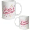 Mug à paillettes "Belle & Diplômée" - Collection Diplôme en poche