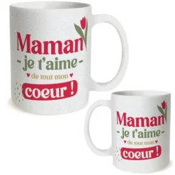 Mug à paillettes - Collection Maman d'Amour - Modèle au choix