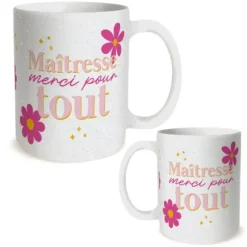 Mug à paillettes - Collection Merci pour cette année - Modèle au choix