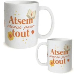 Mug à paillettes - Collection Merci pour cette année - Modèle au choix