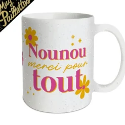 Mug à paillettes - Collection Merci pour cette année - Modèle au choix