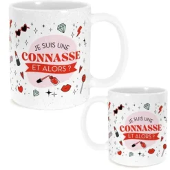 Mug à paillettes humoristique - Collection Girls Club - Modèle au choix