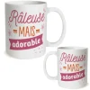 Mug à paillettes humoristique - Collection Girls Club - Modèle au choix