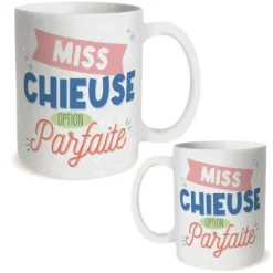 Mug à paillettes humoristique - Collection Girls Club - Modèle au choix