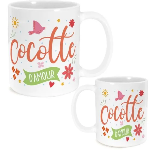 Mug à paillettes humoristique - Collection Girls Club - Modèle au choix