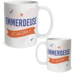 Mug à paillettes humoristique - Collection Girls Club - Modèle au choix