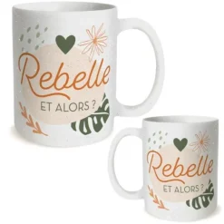 Mug à paillettes humoristique - Collection Girls Club - Modèle au choix