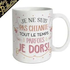 Mug à paillettes - Je ne suis pas chiante…