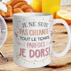 Mug à paillettes - Je ne suis pas chiante…