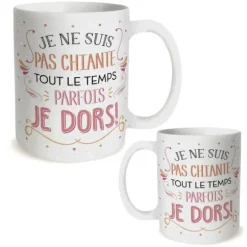 Mug à paillettes - Je ne suis pas chiante…