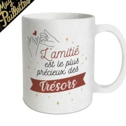 Mug à paillettes - L'amitié est le plus précieux des trésors