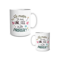 Mug à paillettes - Le matin je suis une fée…