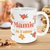 Mug à paillettes "Mamie je t'aime" - Collection Mamie Chérie