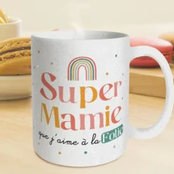 Mug à paillettes - Super Mamie