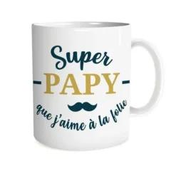 Mug - Super papy que j'aime à la folie - Collection Mon Papy