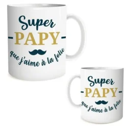 Mug - Super papy que j'aime à la folie - Collection Mon Papy