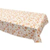 Nappe d'automne en toile de coton avec impression de citrouilles et feuilles - 140 x 240 cm
