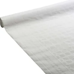 Nappe en papier damassé - 50 m - Couleur Blanc