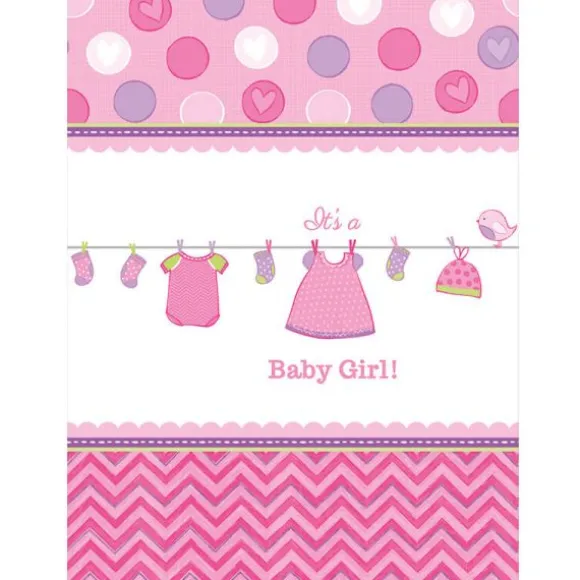 Nappe en plastique Baby Shower - It's a Baby Girl !