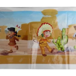 Nappe en Plastique - Collection Cowboys et Indiens