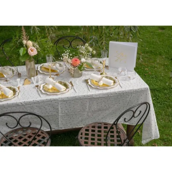 Nappe en polyester - 145 x 240 cm - Collection Petit Cœur