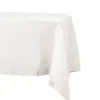 Nappe en tissu avec effet de lin - 145 x 240 cm - Couleur Blanc