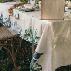 Nappe en tissu - 140 x 240 cm - Collection Coco Palm