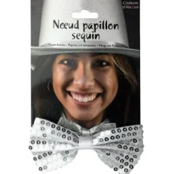 Noeud Papillon à Sequins pour adulte - Couleur au Choix