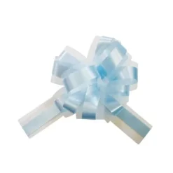5 Noeuds automatiques en tulle - Bleu Ciel
