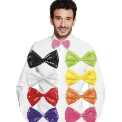 Nœud papillon avec sequins - Couleur au choix