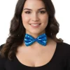 Nœud papillon à sequins en polyester - Couleur au choix
