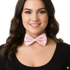 Nœud papillon à sequins en polyester - Couleur au choix