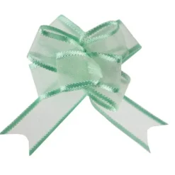 5 Nœuds automatiques Organdi - Vert menthe