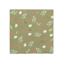 Pack de 10 serviettes - Joyeuses Pâques - Motifs naturels