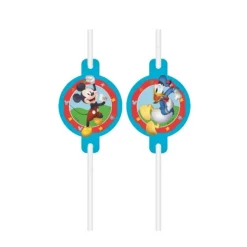 4 Pailles en carton FSC Mickey™ Rock the House
