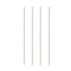 100 Pailles en Papier Eco-Responsables - Blanc