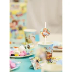 9 pailles médaillon en papier FSC® - 19,6 cm - One Piece ®