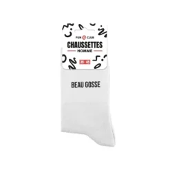 Paire de chaussettes blanches pour homme - Modèle au choix