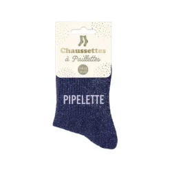 Paire de chaussettes courtes à paillettes pour femme - Modèle au choix