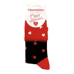 Paire de chaussettes dépareillées - Saint-Valentin - Collection Chéri Chérie