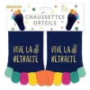 Paire de chaussettes à orteils pour retraite - Vive la retraite - Joyeuse Retraite