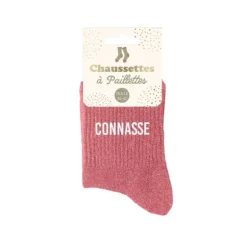 Paire de chaussettes à paillettes pour femme - Modèle au choix
