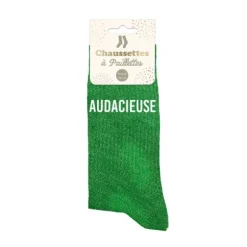 Paire de chaussettes à paillettes pour femme - Modèle au choix