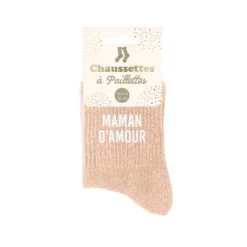 Paire de chaussettes à paillettes pour femme - Modèle au choix