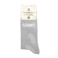 Paire de chaussettes à paillettes pour femme - Modèle au choix
