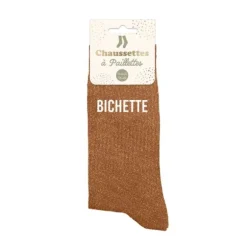 Paire de chaussettes à paillettes pour femme - Modèle au choix